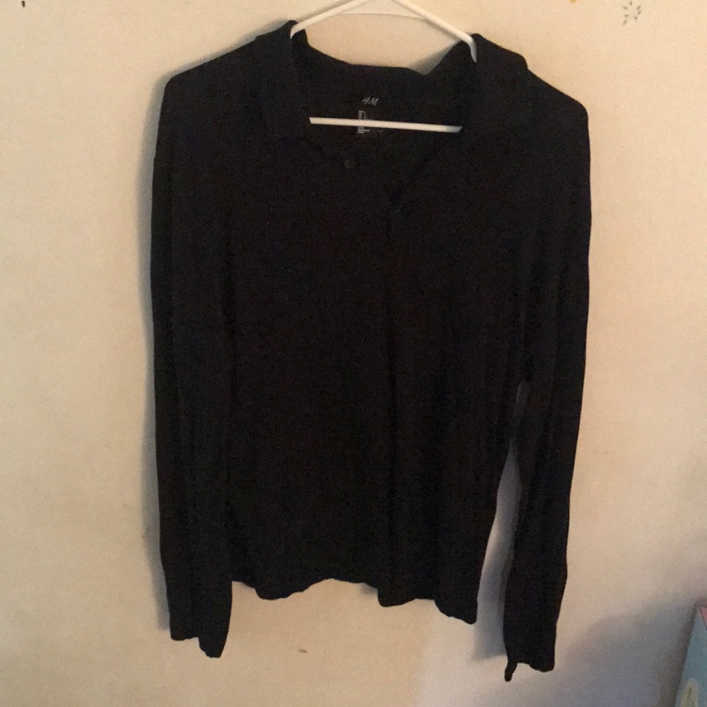 Black dress h&m shirt